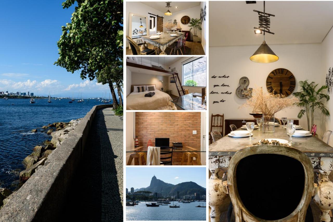 2 Quartos Na Urca Com Vista Para Baia De Guanabara A 700M Pao De Acucar Com Cozinha Completa E Wi-Fi - Bares, Restaurantes E Comercio Local A Poucos Metros Rio de Janeiro Exteriér fotografie